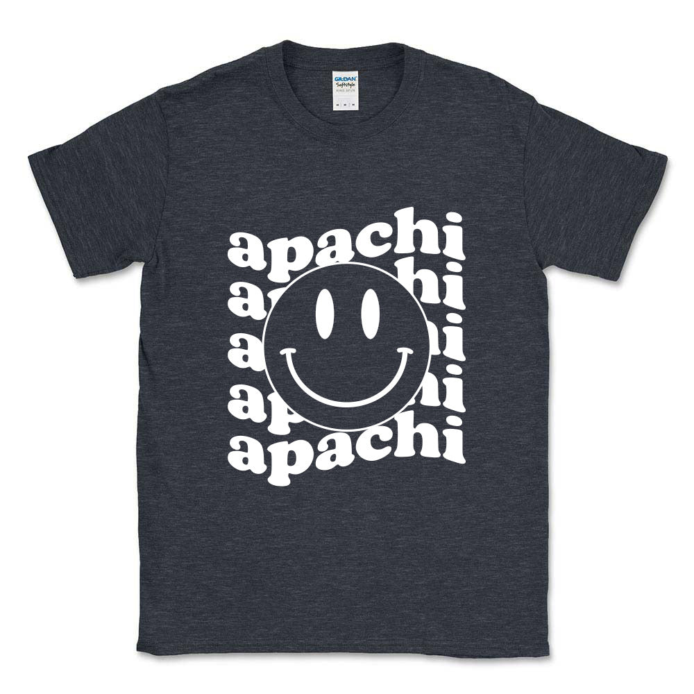 WAVY SMILEY TEE ~ APACHI DAY CAMP ~ adult ~ classic unisex fit