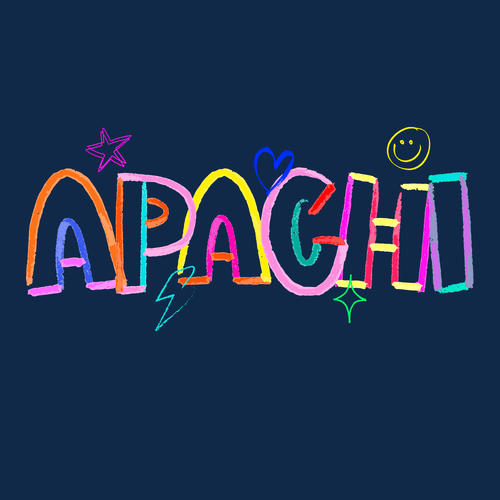 Apachi Neon Doodle