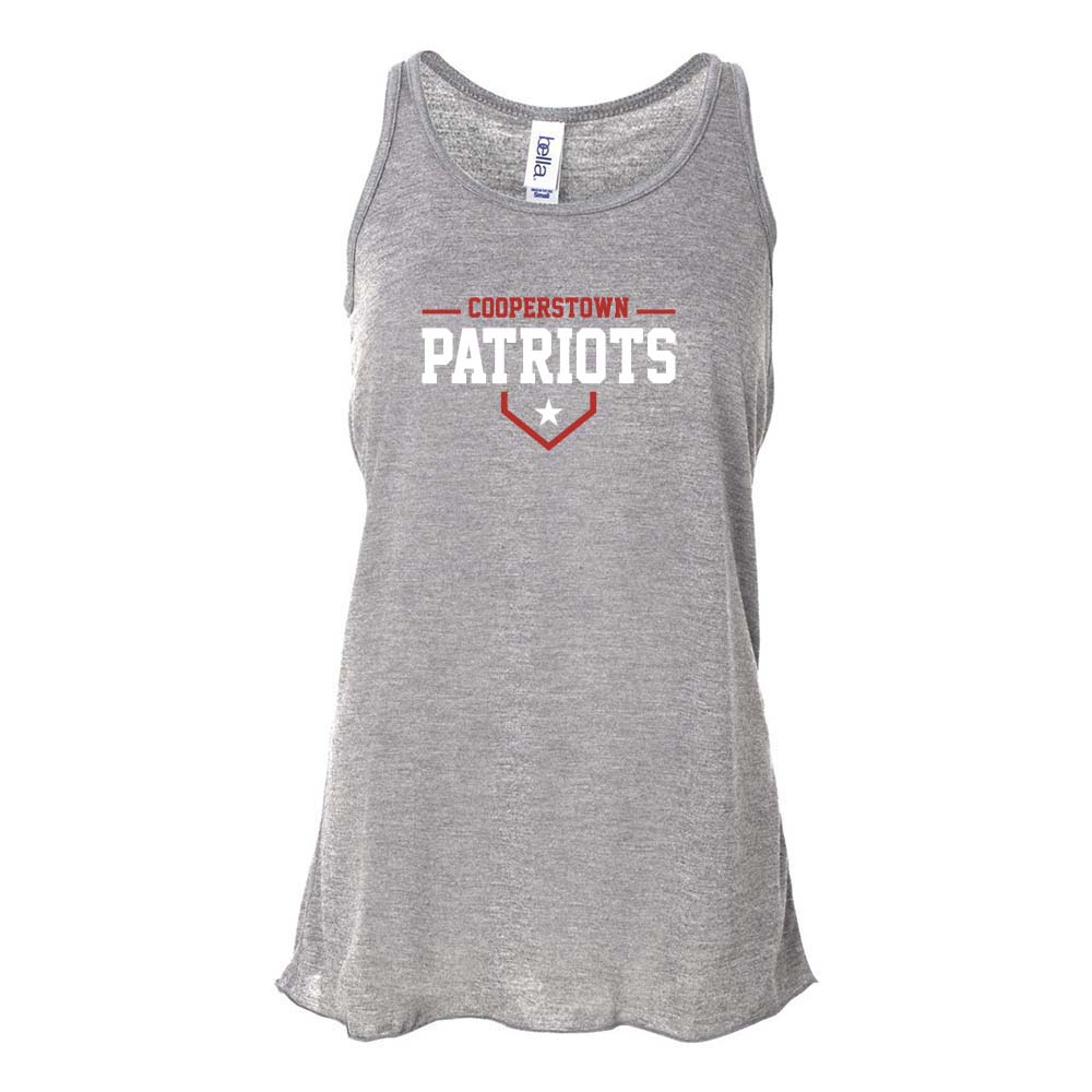 12U Red Cooperstown Team 2026 ~ Flowy Racerback Tank ~ Glenview Patriots