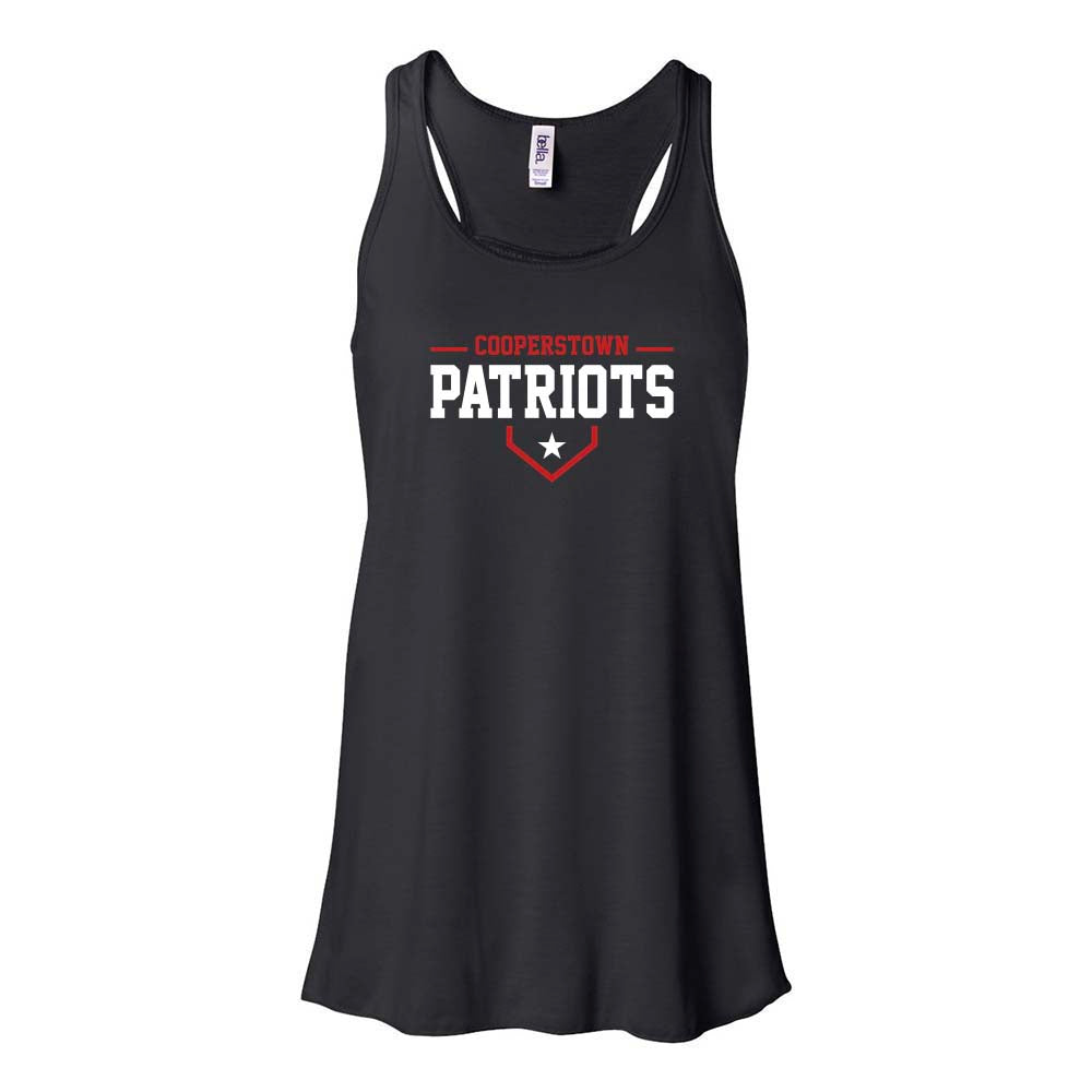12U Red Cooperstown Team 2026 ~ Flowy Racerback Tank ~ Glenview Patriots