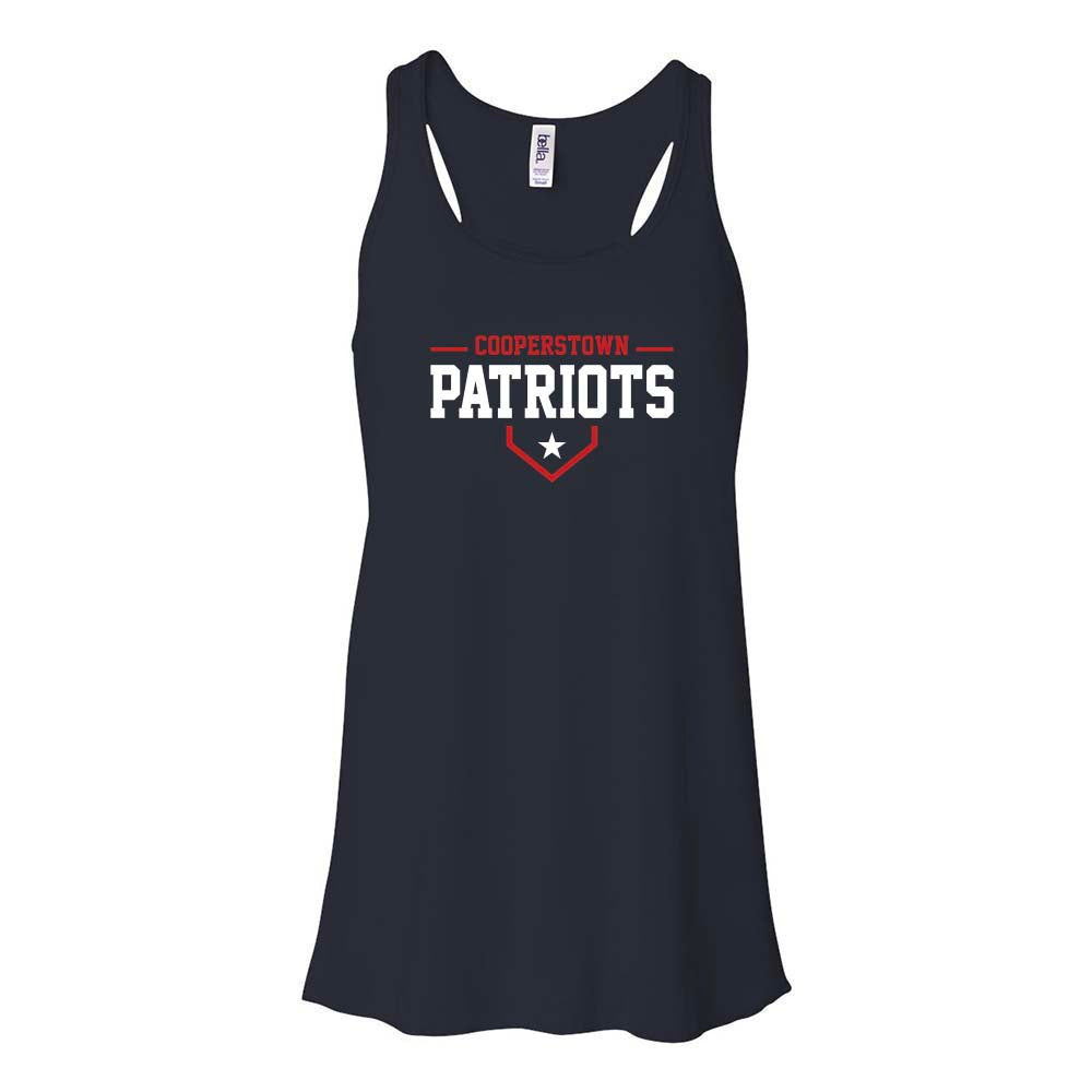 12U Red Cooperstown Team 2026 ~ Flowy Racerback Tank ~ Glenview Patriots