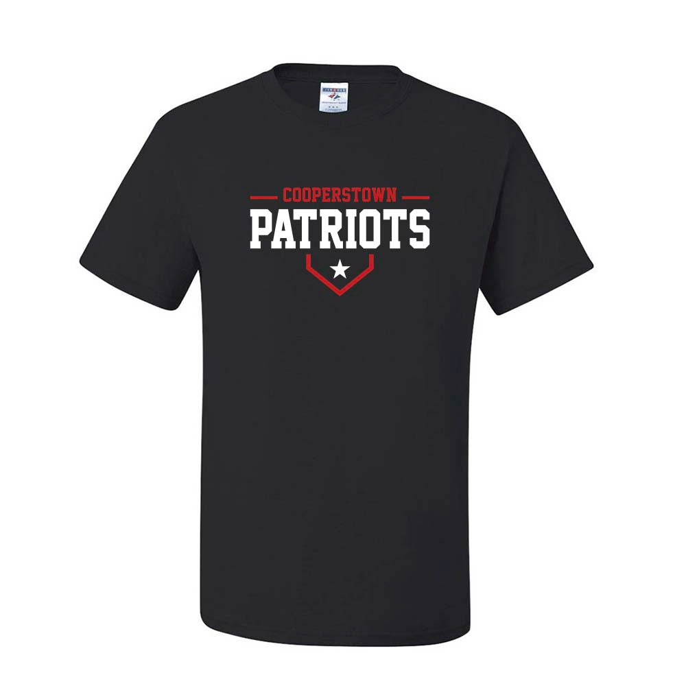 12U Red Cooperstown Team 2026 ~ 50/50 T-Shirt ~ Glenview Patriots