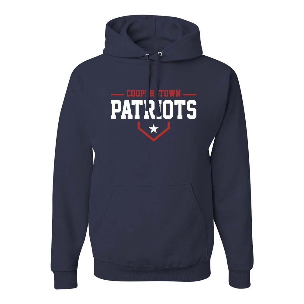 12U Red Cooperstown Team 2026 ~ Hoodie ~ Glenview Patriots