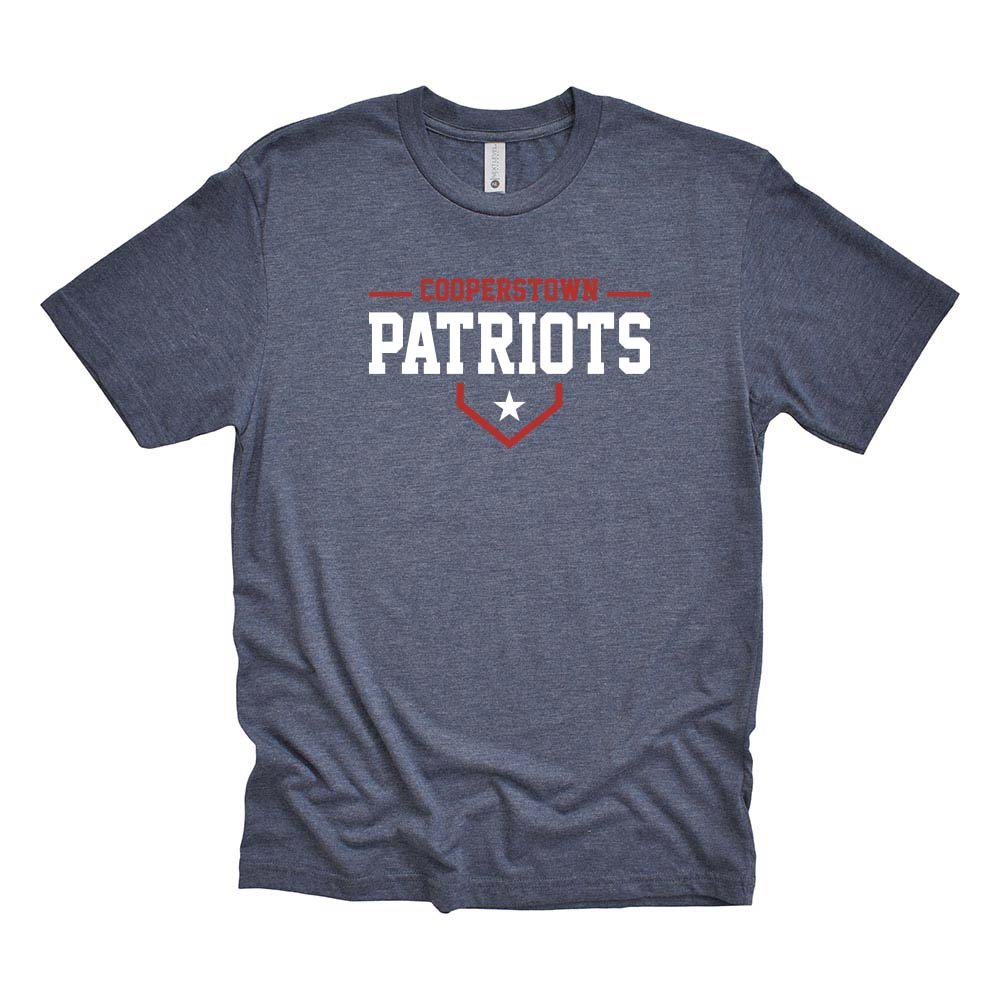 12U Red Cooperstown Team 2026 ~ Triblend T-Shirt ~ Glenview Patriots