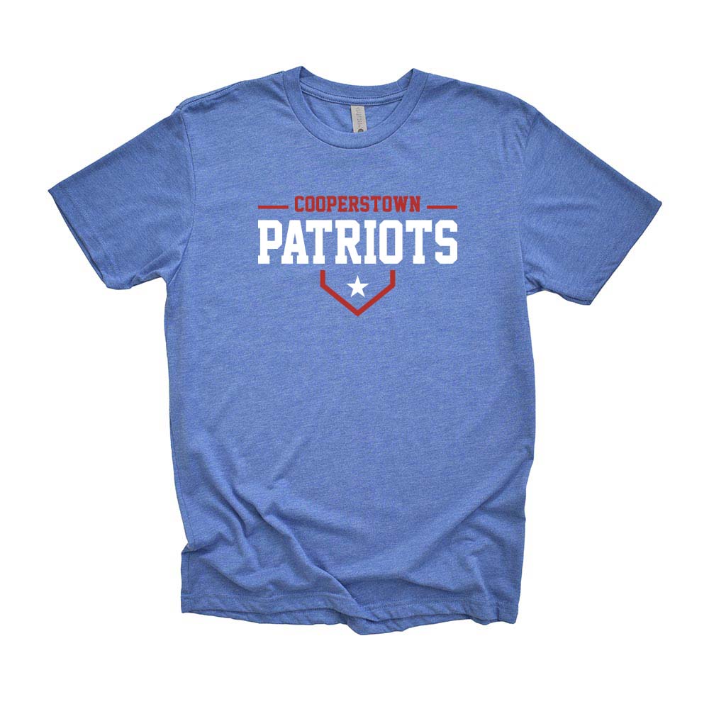 12U Red Cooperstown Team 2026 ~ Triblend T-Shirt ~ Glenview Patriots