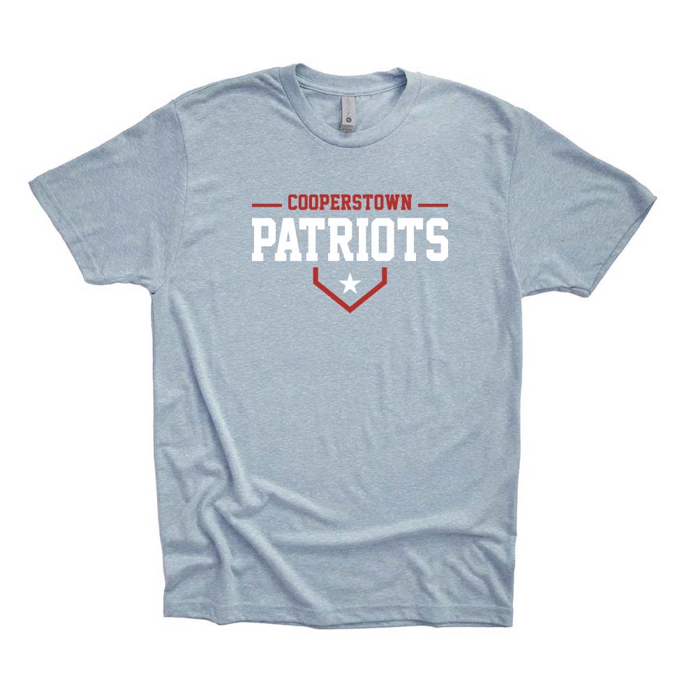 12U Red Cooperstown Team 2026 ~ Triblend T-Shirt ~ Glenview Patriots