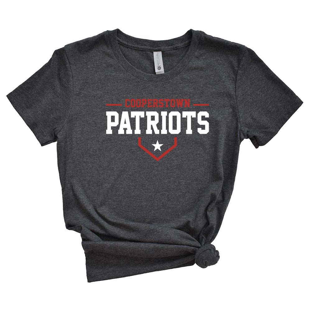 12U Red Cooperstown Team 2026 ~ Triblend T-Shirt ~ Glenview Patriots