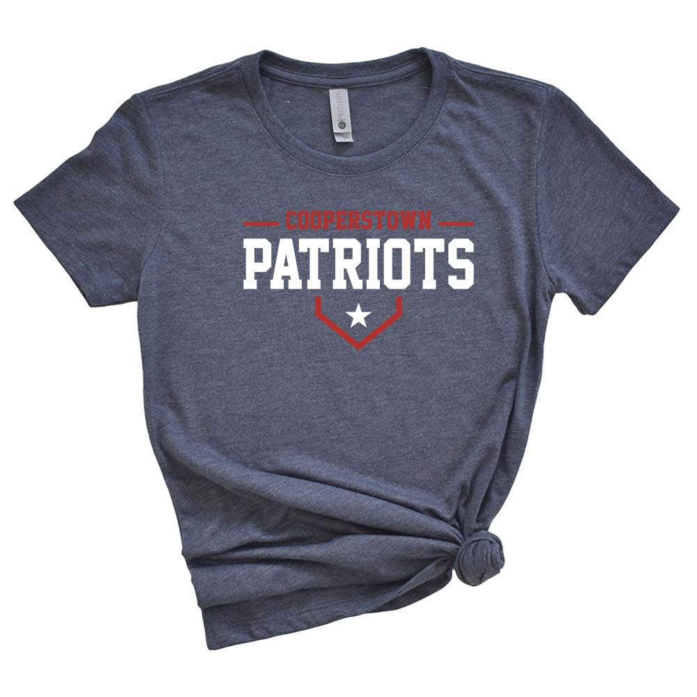 12U Red Cooperstown Team 2026 ~ Triblend T-Shirt ~ Glenview Patriots