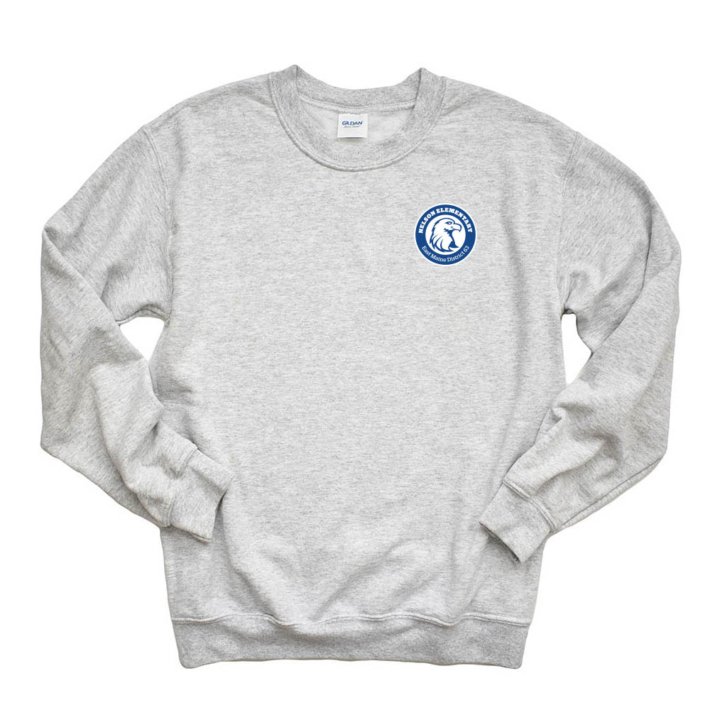 Logo ~ Raglan Crewneck Sweatshirt Sweatshirt ~ Nelson Elementary School