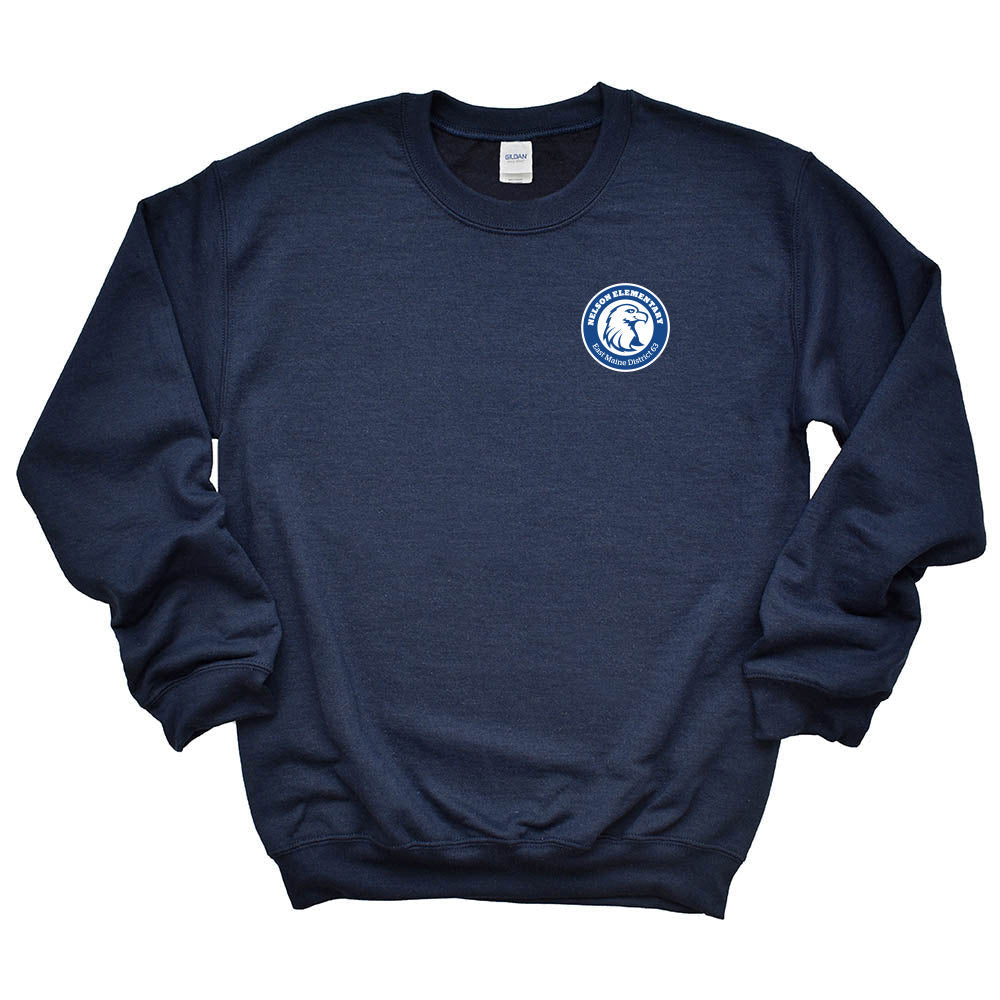Logo ~ Raglan Crewneck Sweatshirt Sweatshirt ~ Nelson Elementary School