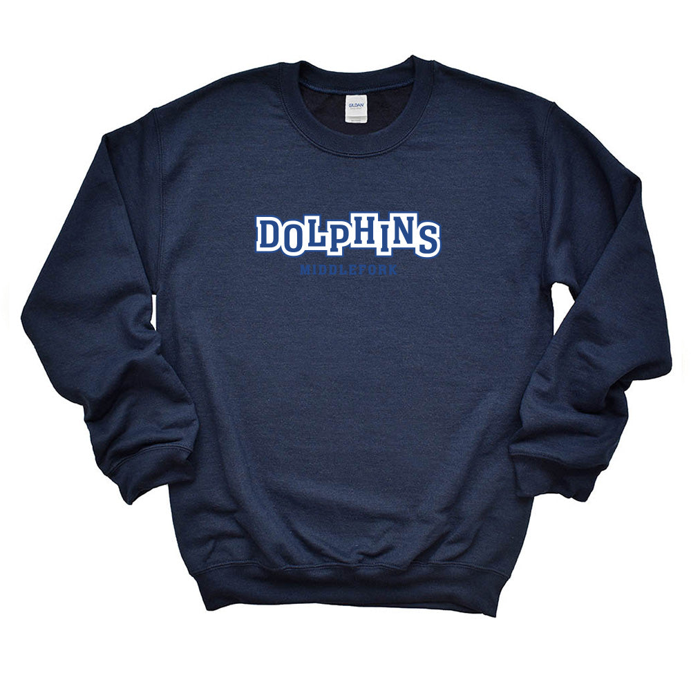 Jumping Dolphins ~ Crewneck Sweatshirt ~ Middlefork Elementary School
