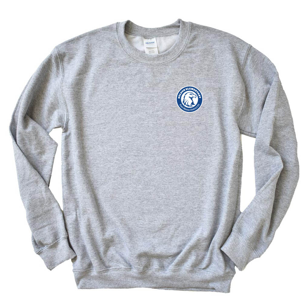 Logo ~ Raglan Crewneck Sweatshirt Sweatshirt ~ Nelson Elementary School