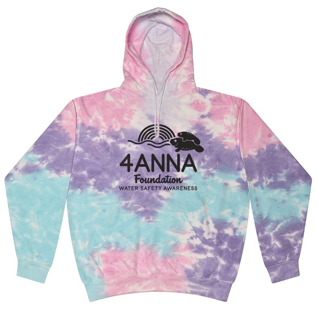 Manatee ~ Tie Dye Hoodie ~ 4ANNA Foundation