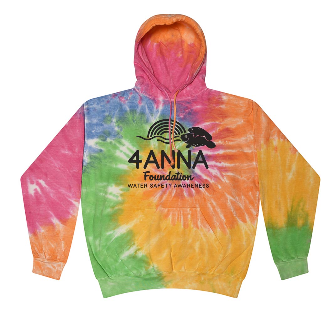 Manatee ~ Tie Dye Hoodie ~ 4ANNA Foundation