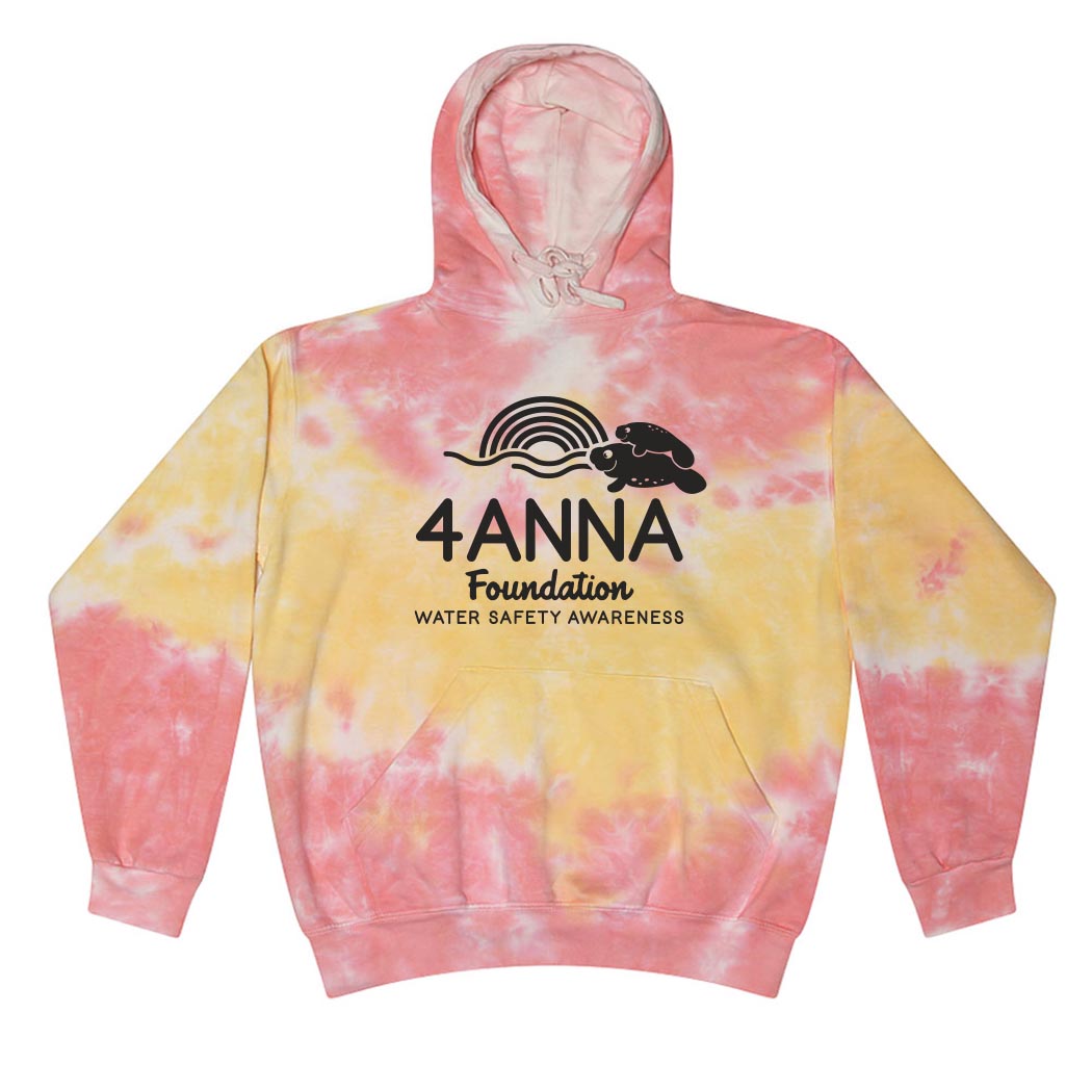 Manatee ~ Tie Dye Hoodie ~ 4ANNA Foundation