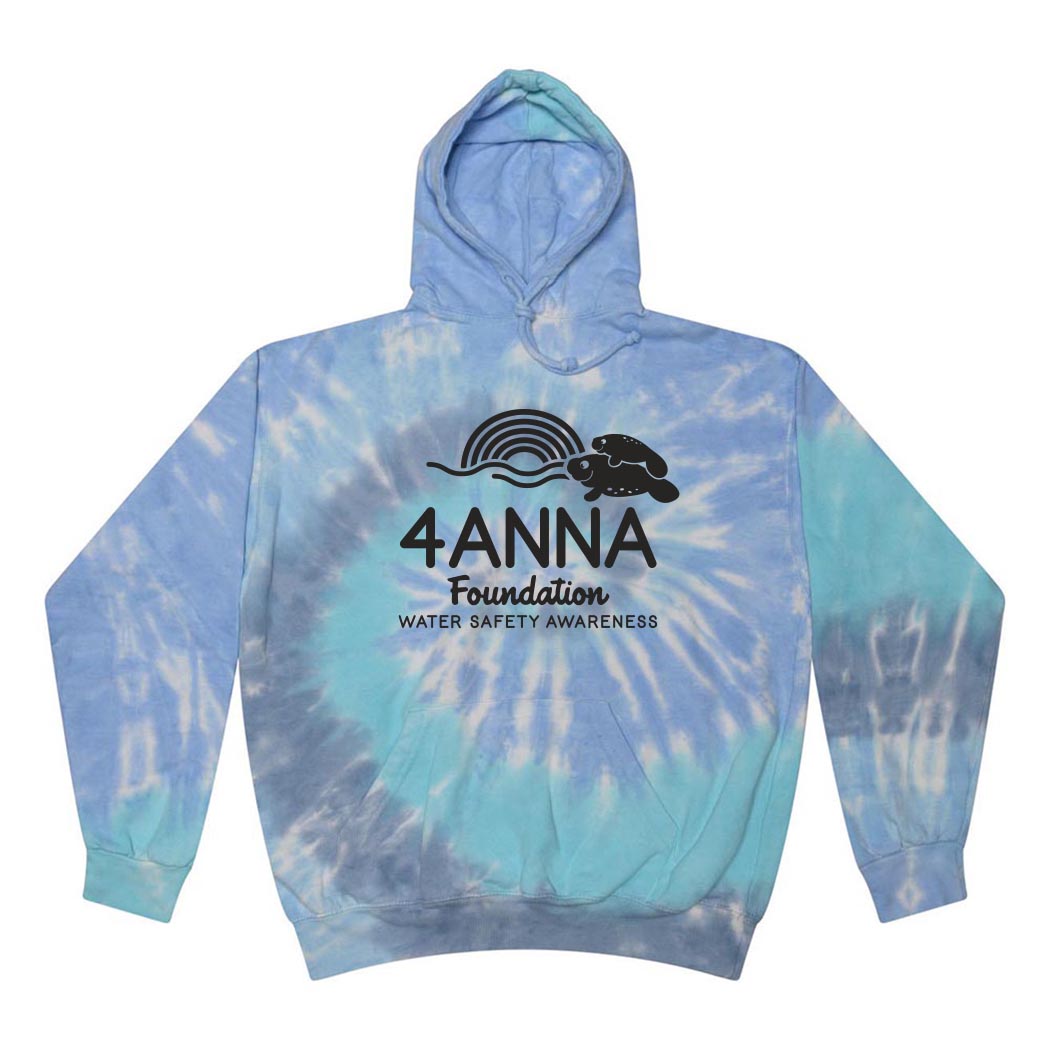 Manatee ~ Tie Dye Hoodie ~ 4ANNA Foundation