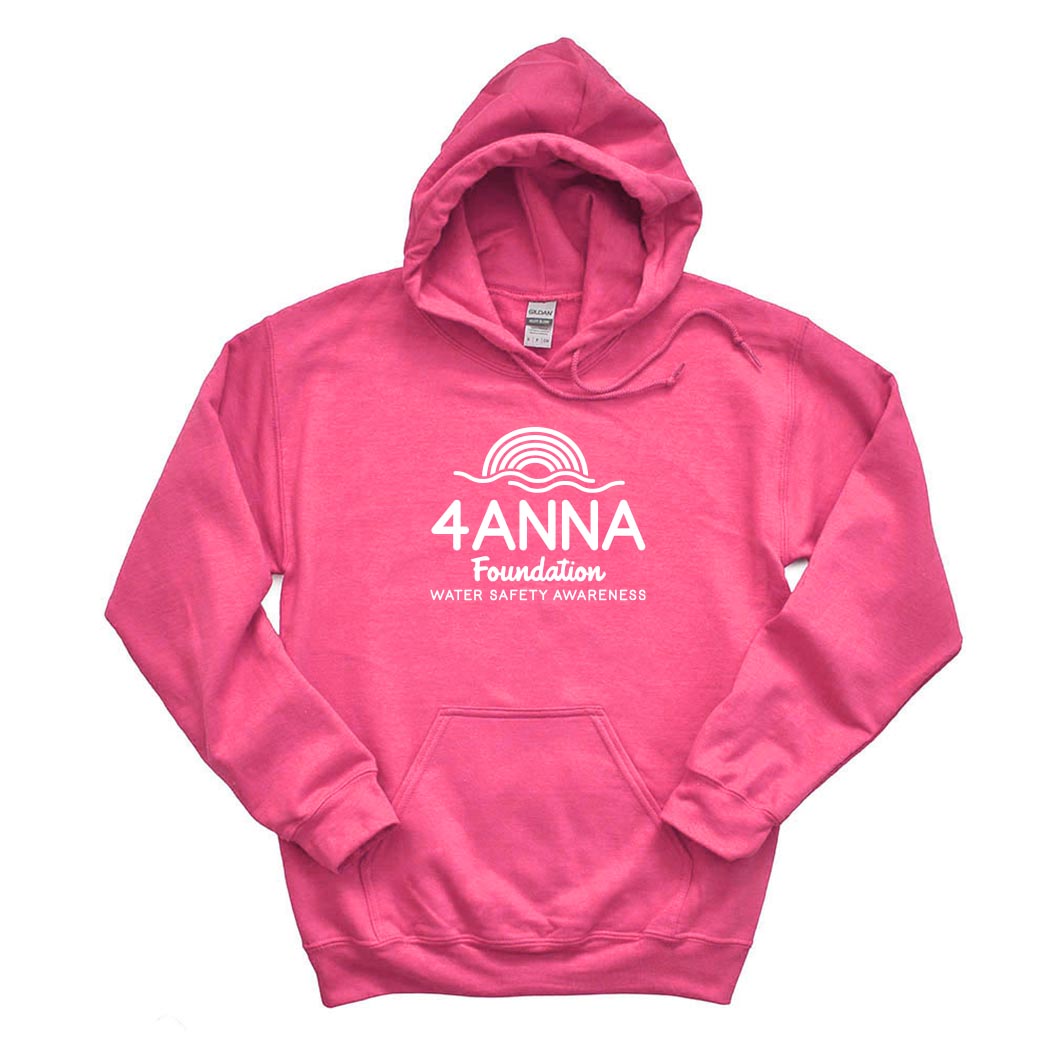 White Logo ~ Hoodie ~ 4ANNA Foundation
