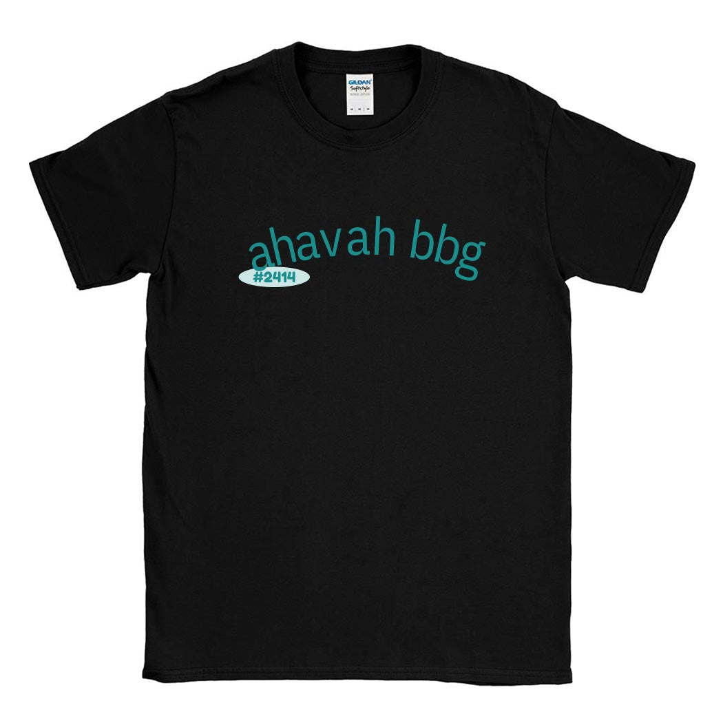 Ahavah 2414 ~ Cotton T-Shirt ~ BBYO Ahavah-black