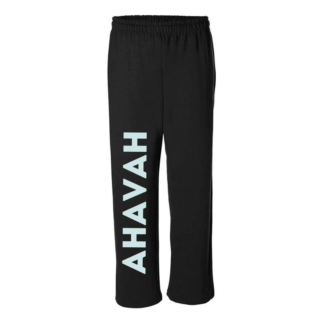 Ahavah ~ Open Leg Sweatpants ~ BBYO Ahavah-black