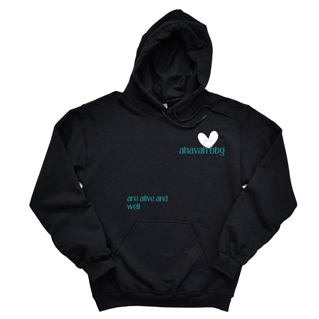 Alive and Well ~ Hoodie ~ BBYO Ahavah-black