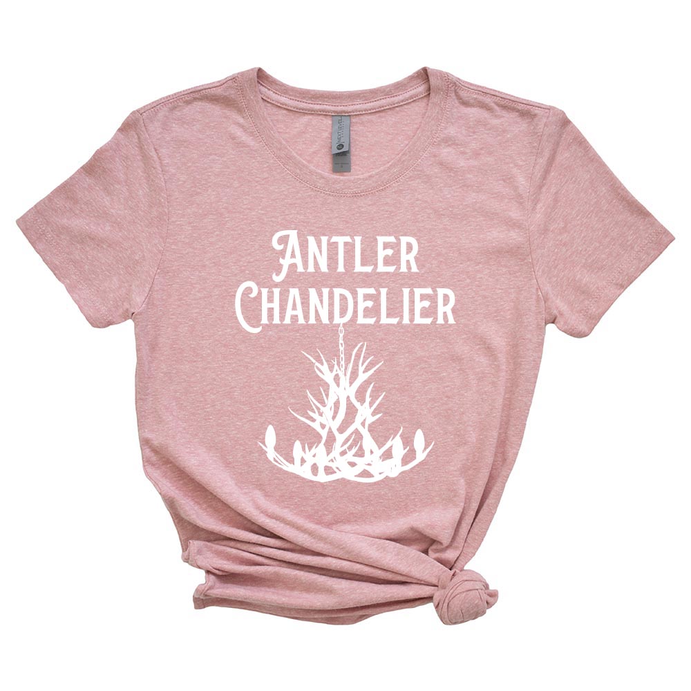 ANTLER CHANDELIER women's triblend tee