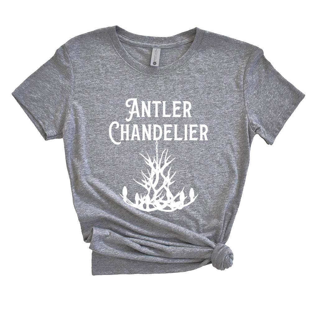 ANTLER CHANDELIER women's triblend tee