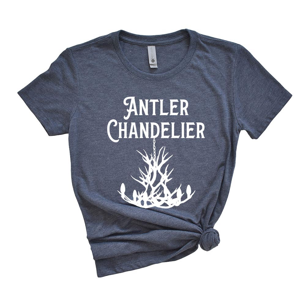 ANTLER CHANDELIER women's triblend tee