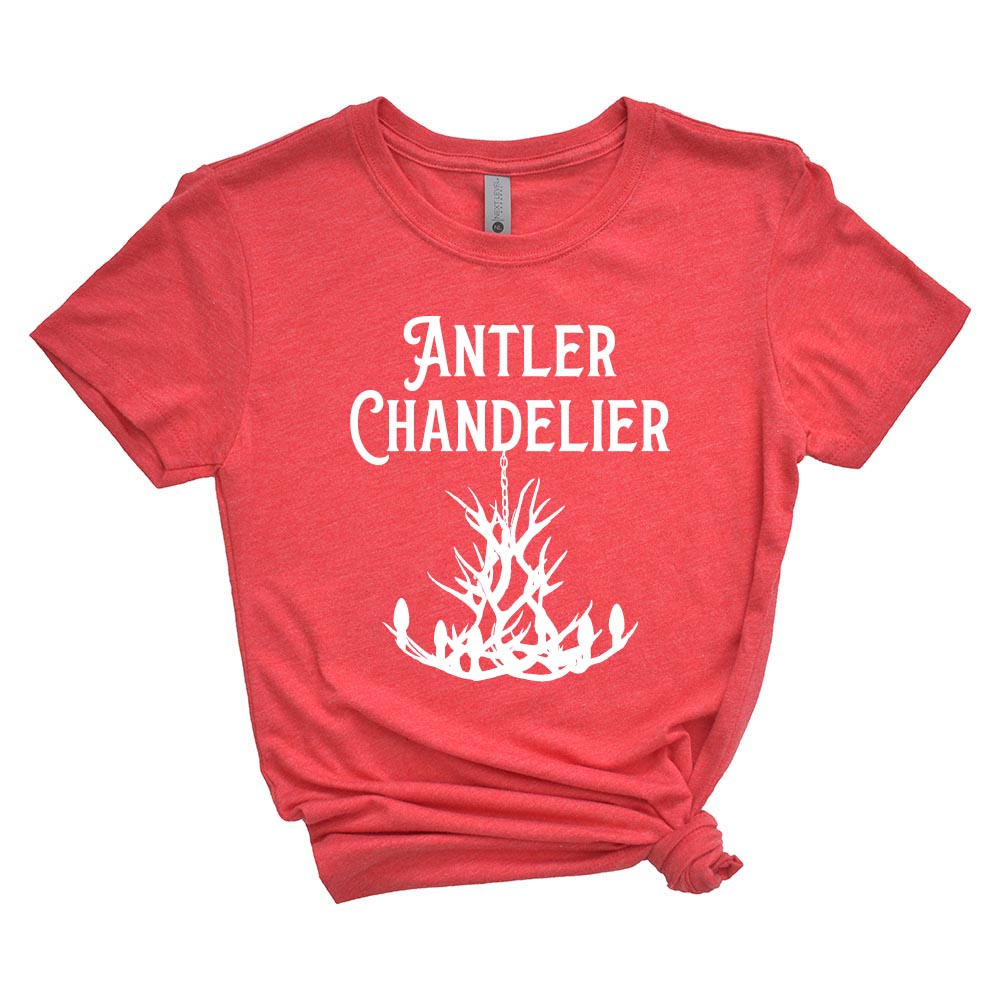 ANTLER CHANDELIER women's triblend tee