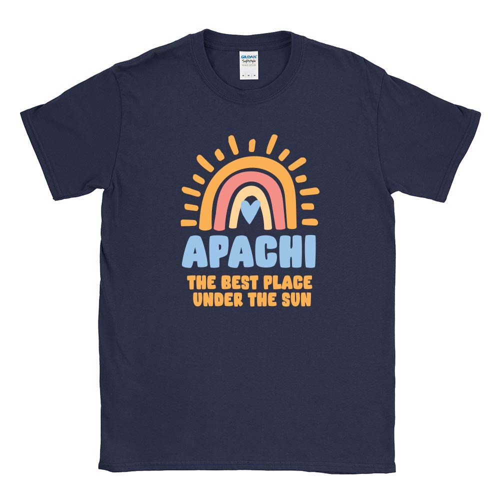 BEST PLACE UNDER THE SUN TEE ~ APACHI DAY CAMP ~ youth ~ classic fit