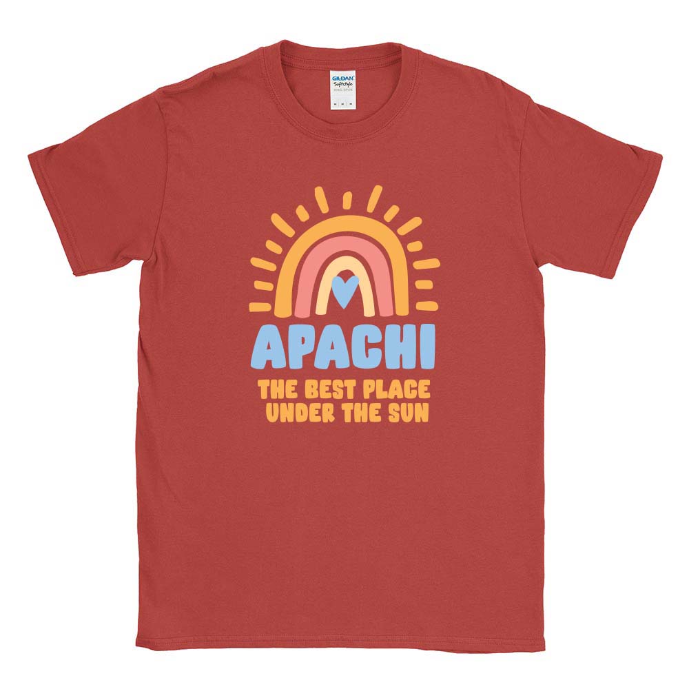 BEST PLACE UNDER THE SUN TEE ~ APACHI DAY CAMP ~ youth ~ classic fit