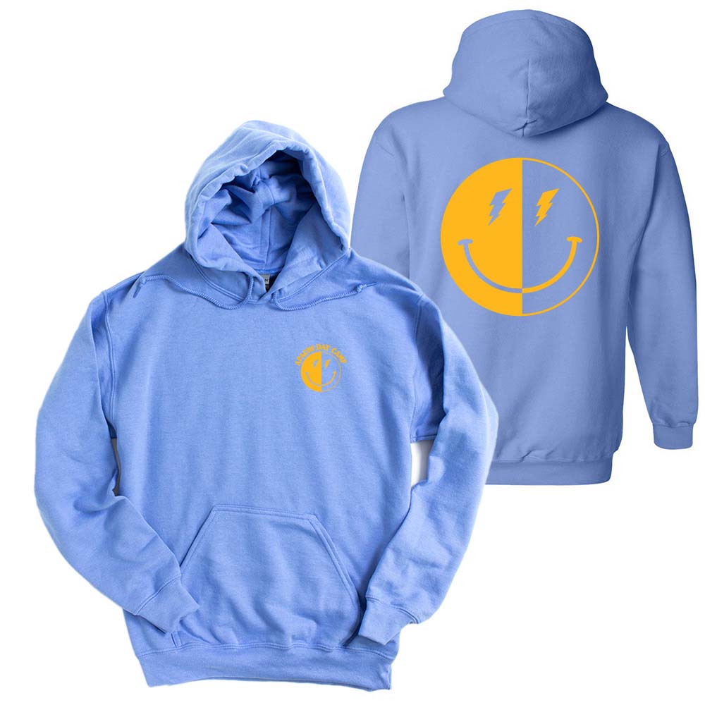 APACHI LIGHTNING SMILEY HOODIE ~ APACHI DAY CAMP ~ adult ~ classic unisex fit