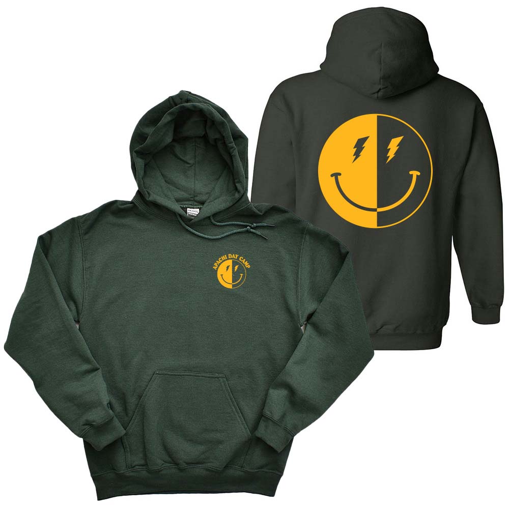 LIGHTNING SMILEY HOODIE ~ APACHI DAY CAMP ~ youth ~ classic unisex fit