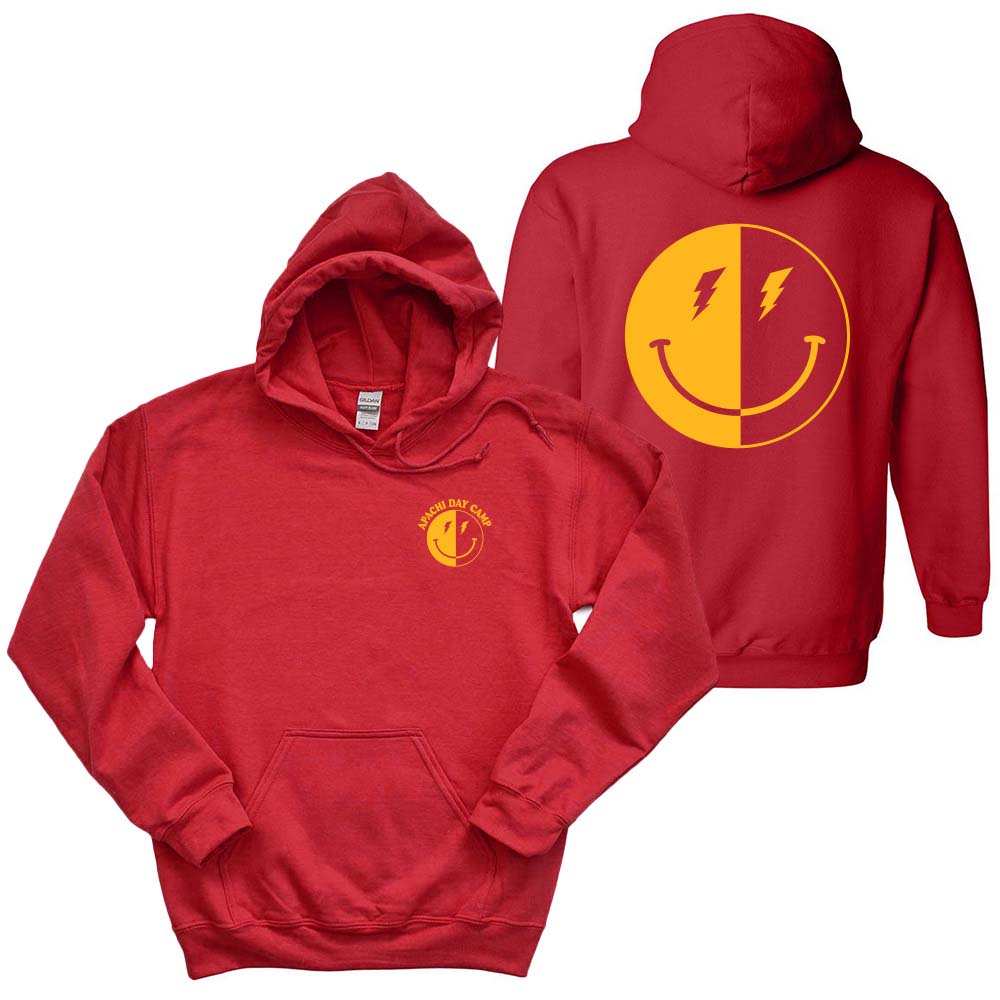 LIGHTNING SMILEY HOODIE ~ APACHI DAY CAMP ~ youth ~ classic unisex fit