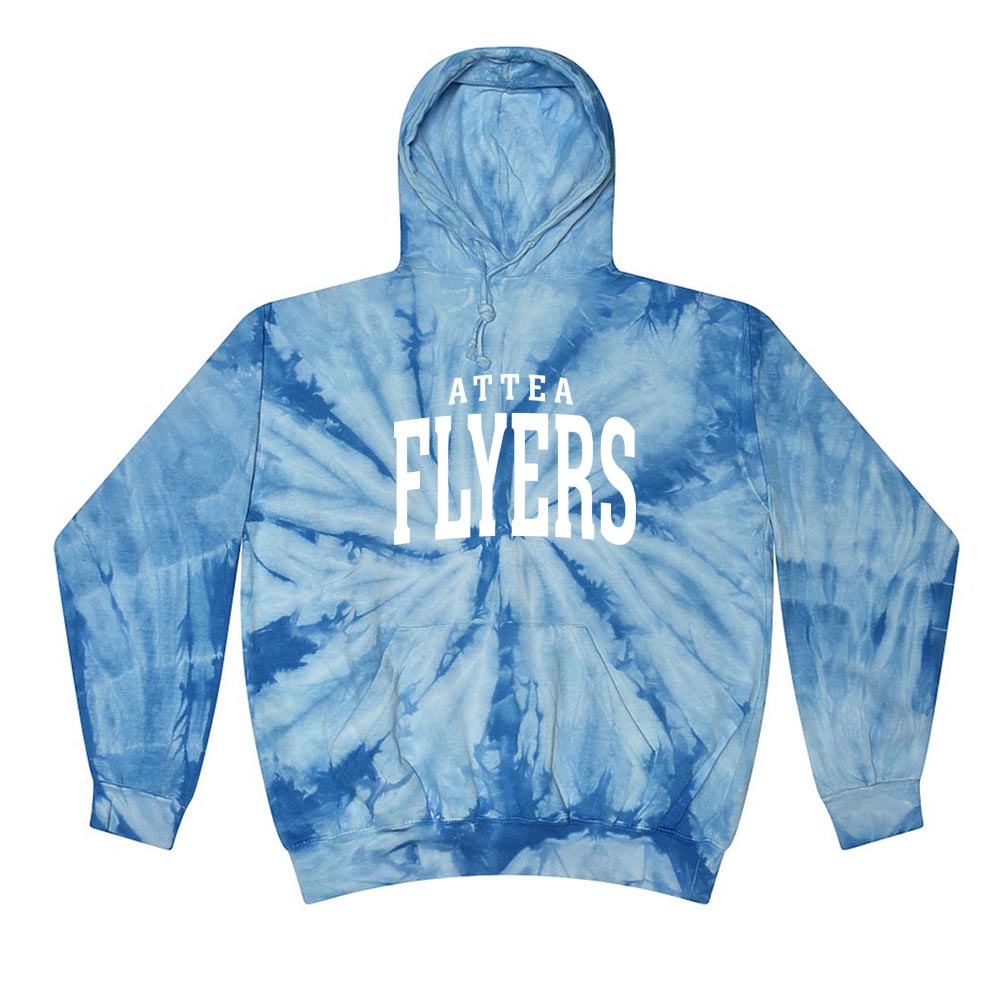 ATTEA FLYERS ARC TIE DYE HOODIE ATTEA MIDDLE SCHOOL youth and