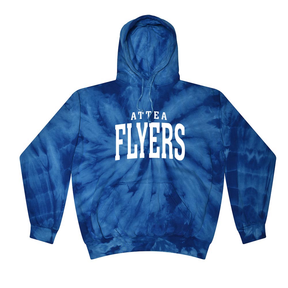 ATTEA FLYERS ARC TIE DYE HOODIE ~ ATTEA MIDDLE SCHOOL ~ youth and adult ~ classic unisex fit