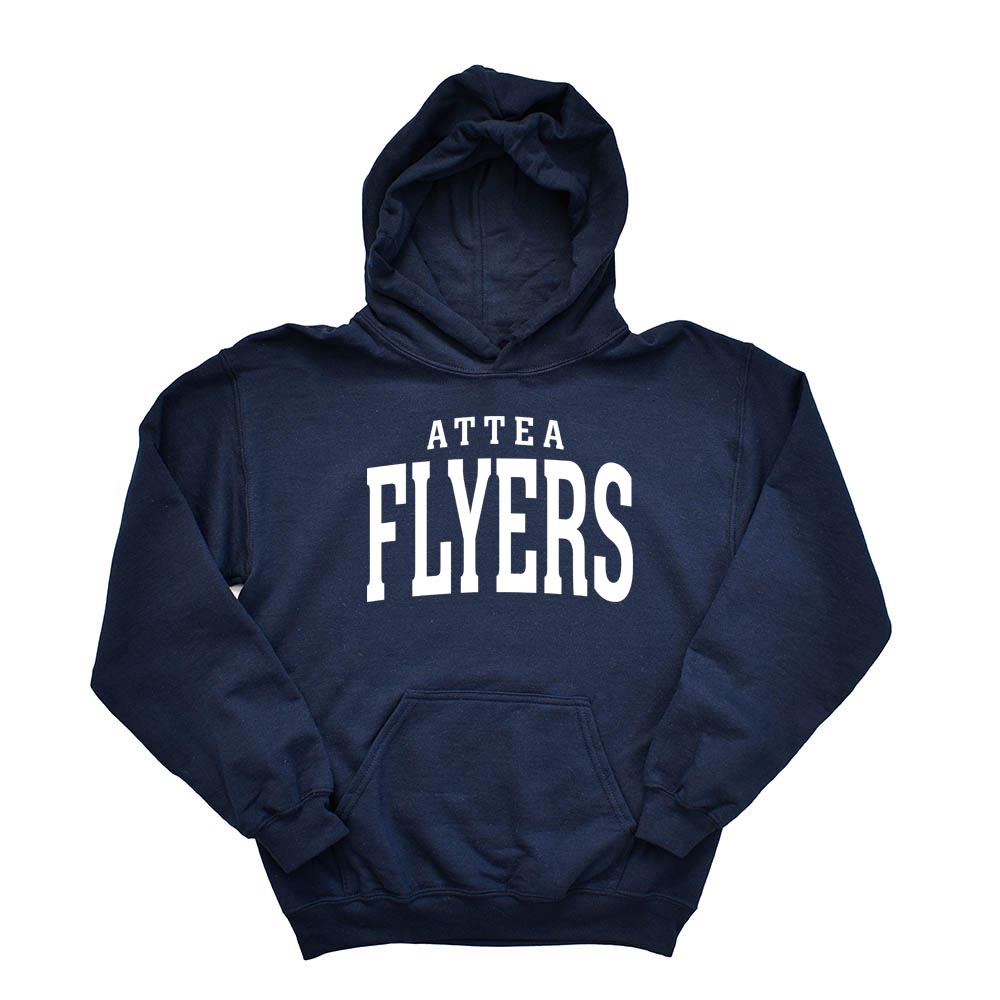 ATTEA FLYERS ARC HOODIE ~ ATTEA MIDDLE SCHOOL ~youth & adult ~ classic unisex fit