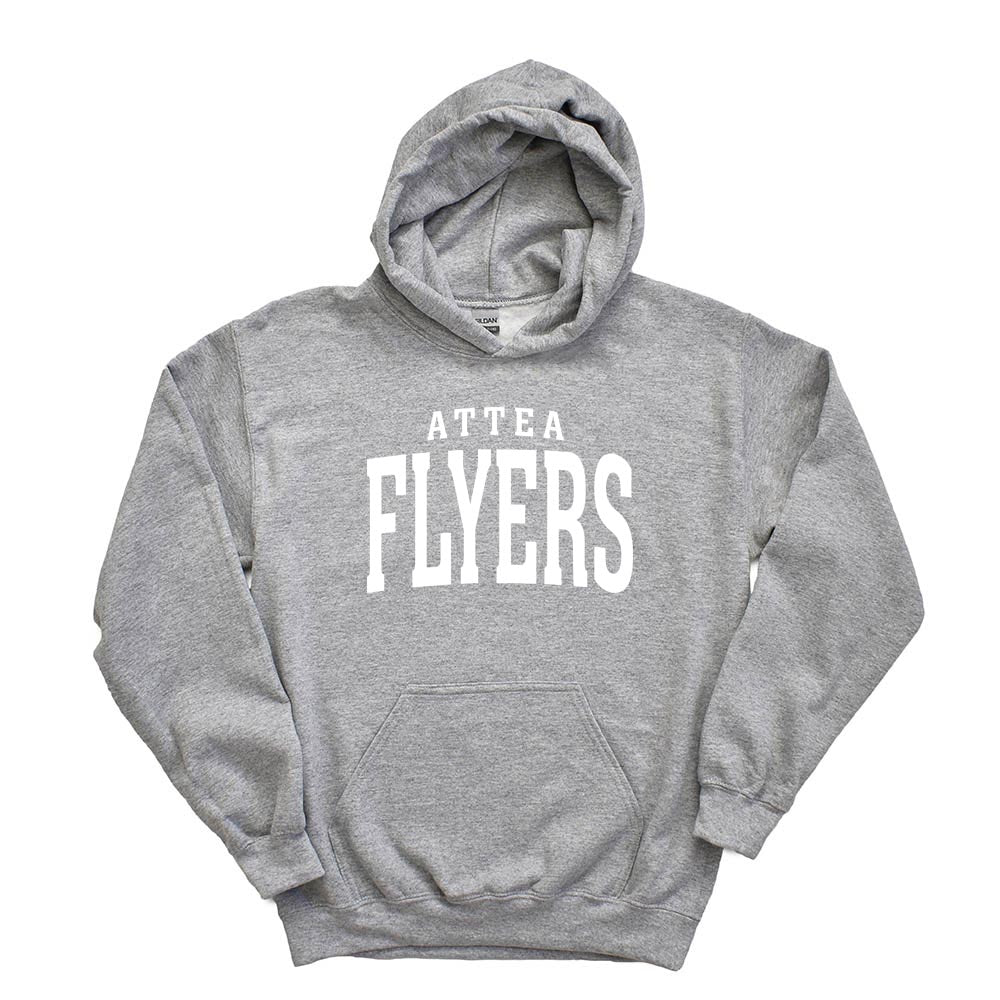 ATTEA FLYERS ARC HOODIE ~ ATTEA MIDDLE SCHOOL ~youth and adult ~ classic unisex fit