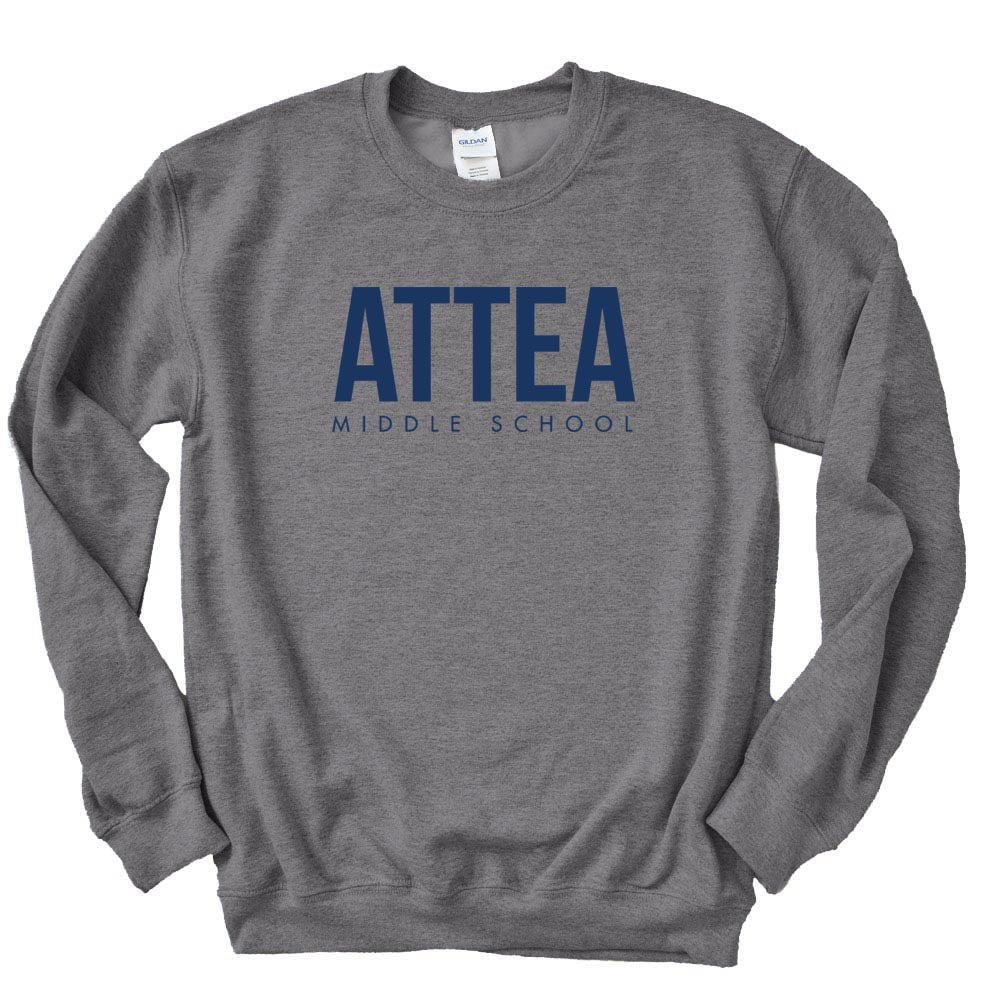 ATTEA MODERN SWEATSHIRT ~ ATTEA MIDDLE SCHOOL ~ youth and adult ~ classic unisex fit