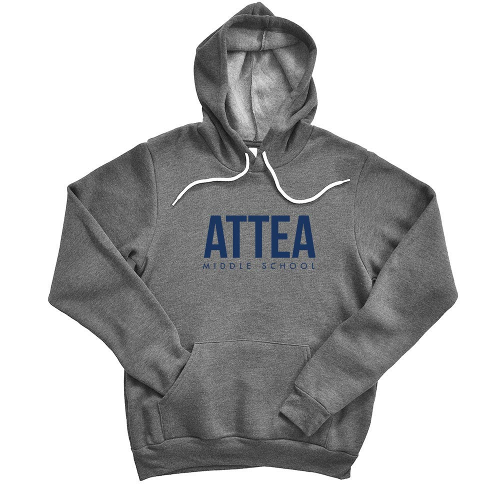 ATTEA MODERN UNISEX HOODIE ~ ATTEA MIDDLE SCHOOL ~ BELLA + CANVAS ~ youth and adult ~ classic fit