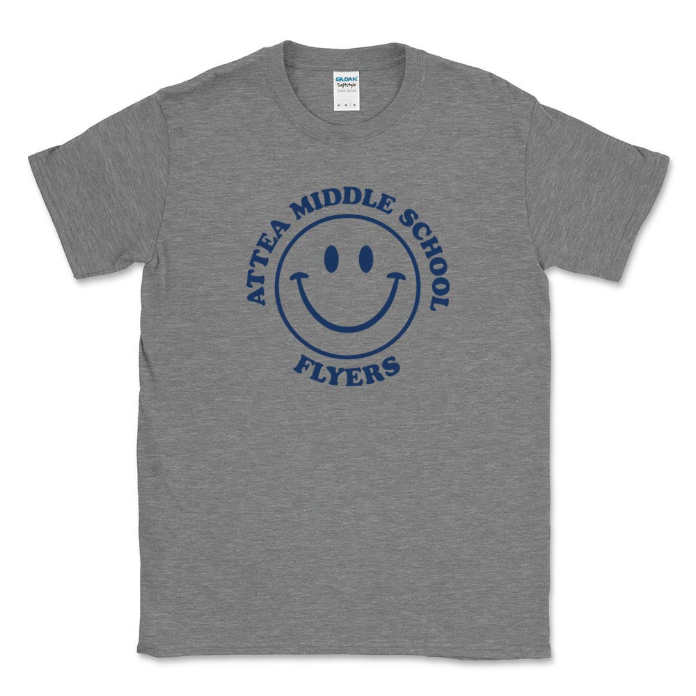 ATTEA SMILEY SOFTSTYLE TEE ~ ATTEA MIDDLE SCHOOL ~ classic fit