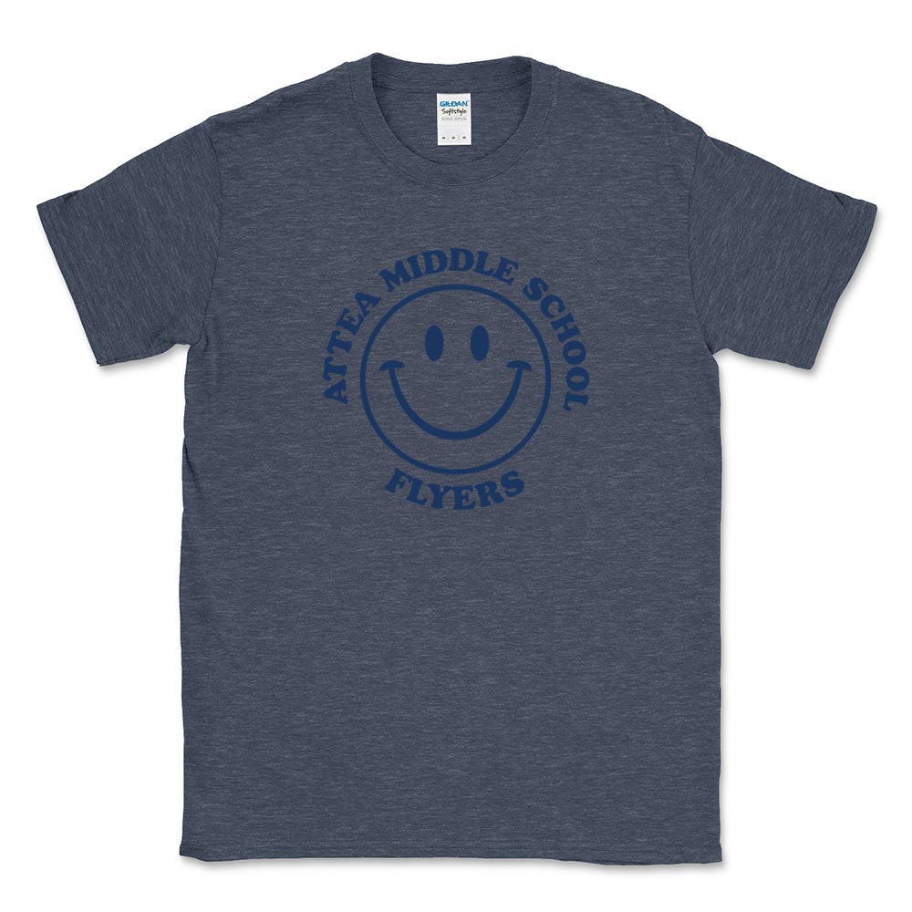 ATTEA SMILEY SOFTSTYLE TEE ~ ATTEA MIDDLE SCHOOL ~ classic fit
