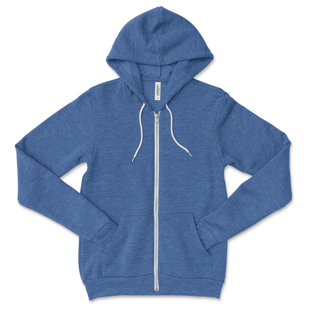 CUSTOM UNISEX ZIP HOODIE ~ Bella + Canvas ~ classic fit