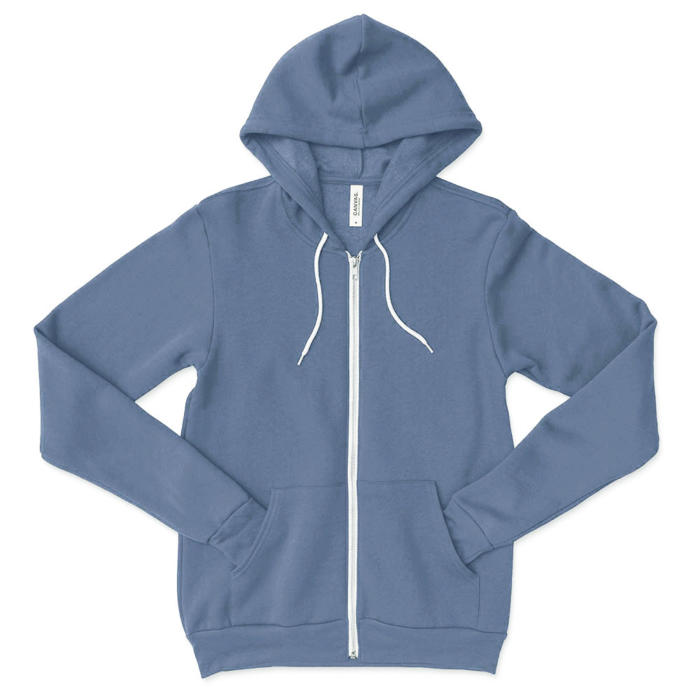 Custom ~ Sponge Fleece Zip Hoodie ~ JV Championship 2026-steel blue