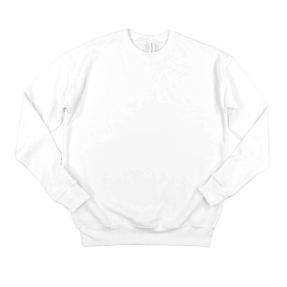 Custom ~ Drop Shoulder Sponge Fleece Crewneck Sweatshirt ~ JV Championship 2026-white