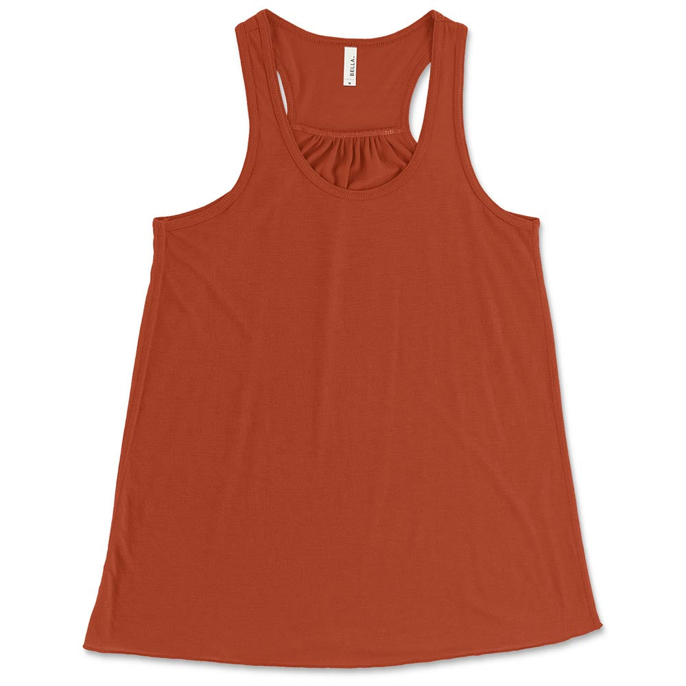 WOMEN'S FLOWY RACERBACK TANK <br />Bella+Canvas<br /> women's relaxed fit - humanKIND