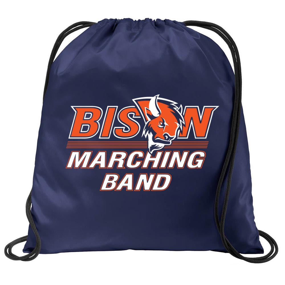 BISON MARCHING BAND DRAWSTRING BACKPACK ~ BUFFALO GROVE HIGH SCHOOL BANDS