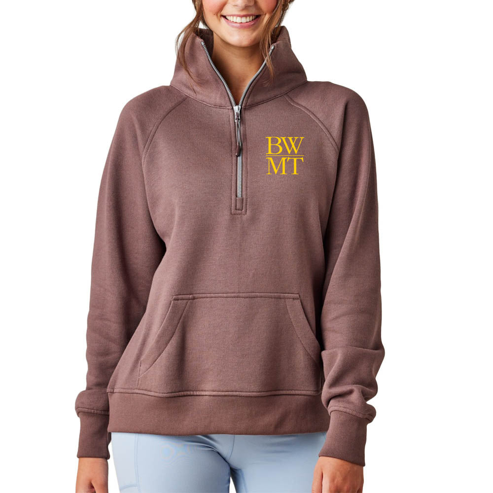 BWMT ~ Ladies Boxy Half Zip Fleece ~ Baldwin Conservatory of Performing Arts