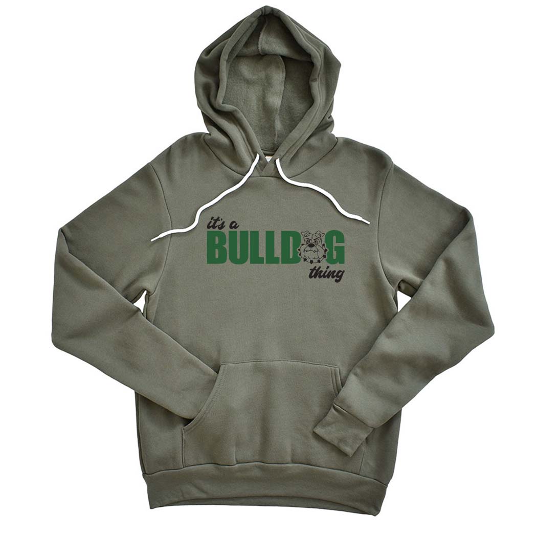 ITS A BULLDOG THING HOODIE ~ BANNOCKBURN SCHOOL ~ youth & adult ~ classic unisex fit