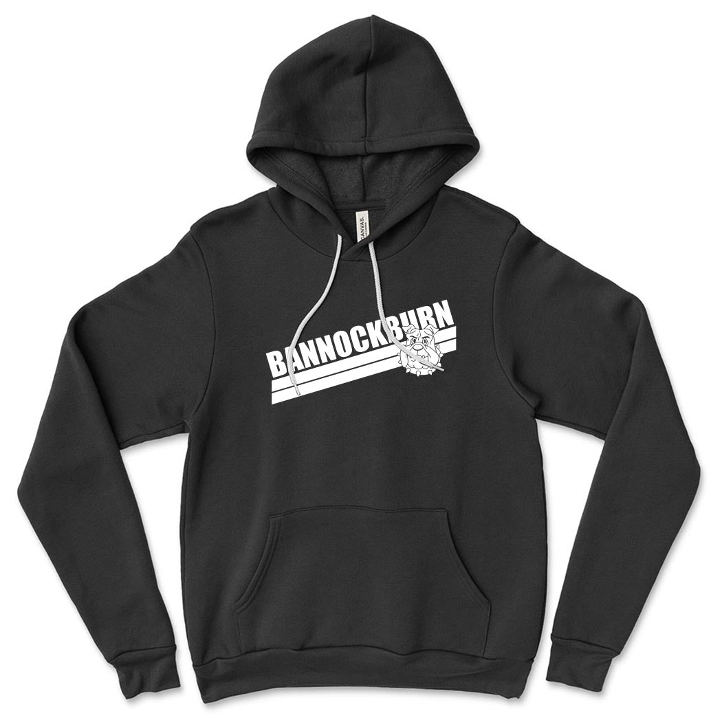 ANGLED STRIPES HOODIE ~ BANNOCKBURN SCHOOL ~ youth & adult ~ classic unisex fit