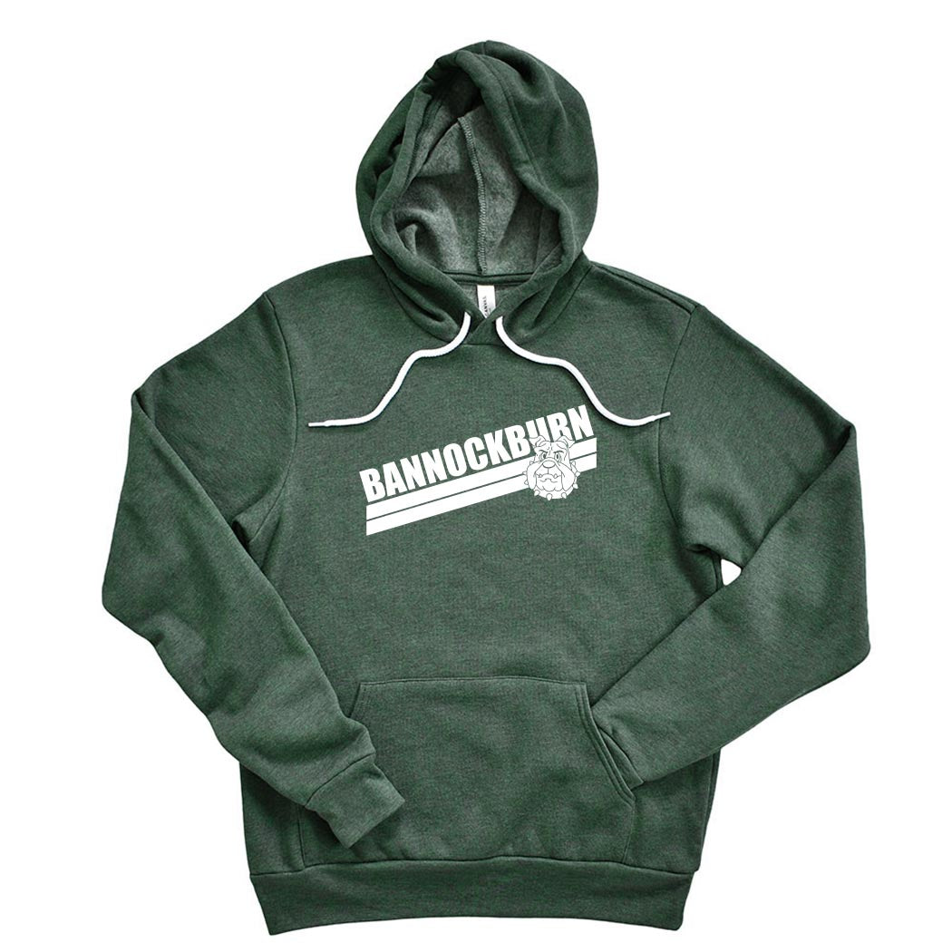 ANGLED STRIPES HOODIE ~ BANNOCKBURN SCHOOL ~ youth & adult ~ classic unisex fit